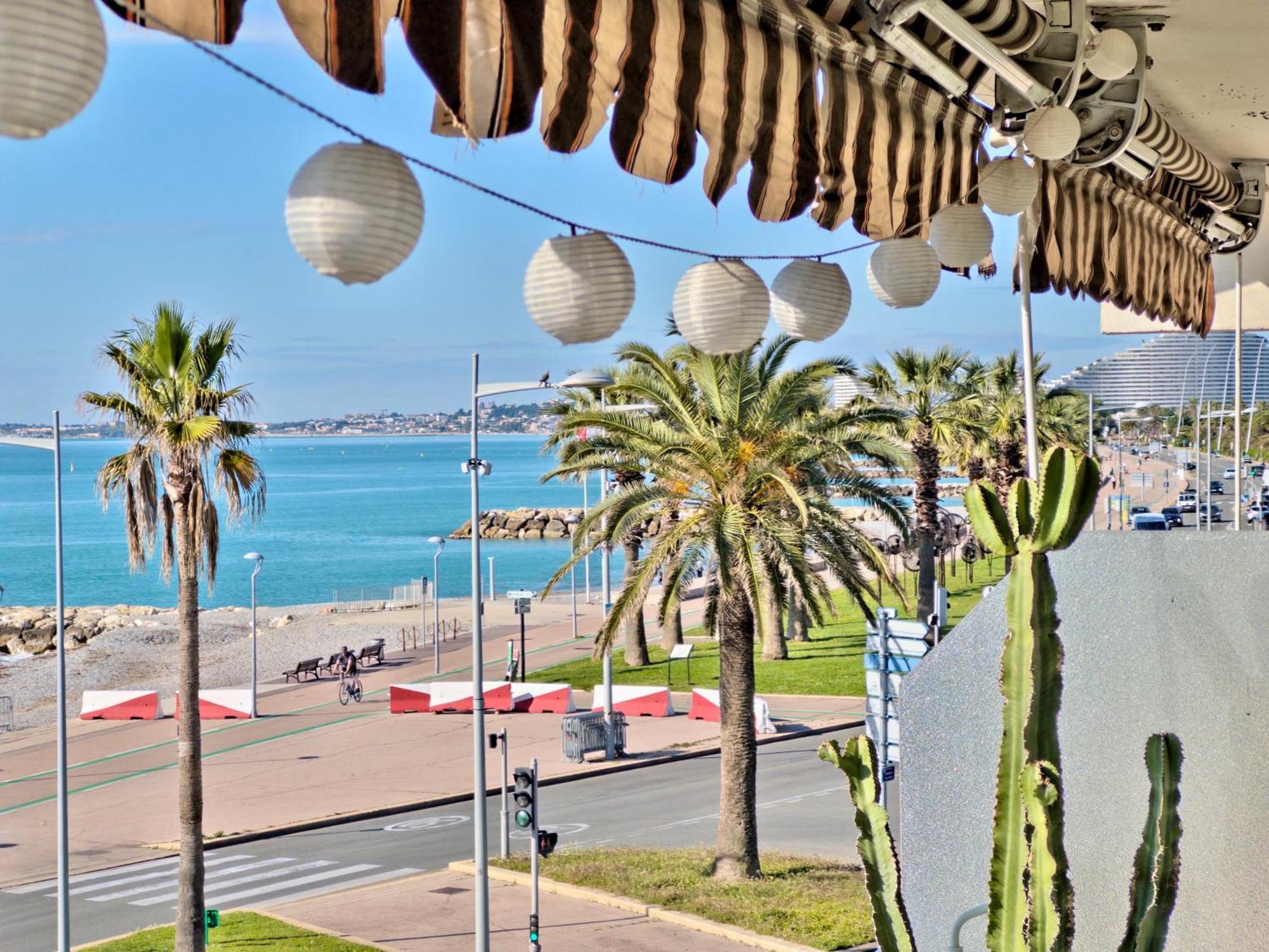 Panoramic Sea View Studio 24H Checkin Cagnes-sur-Mer Exterior photo
